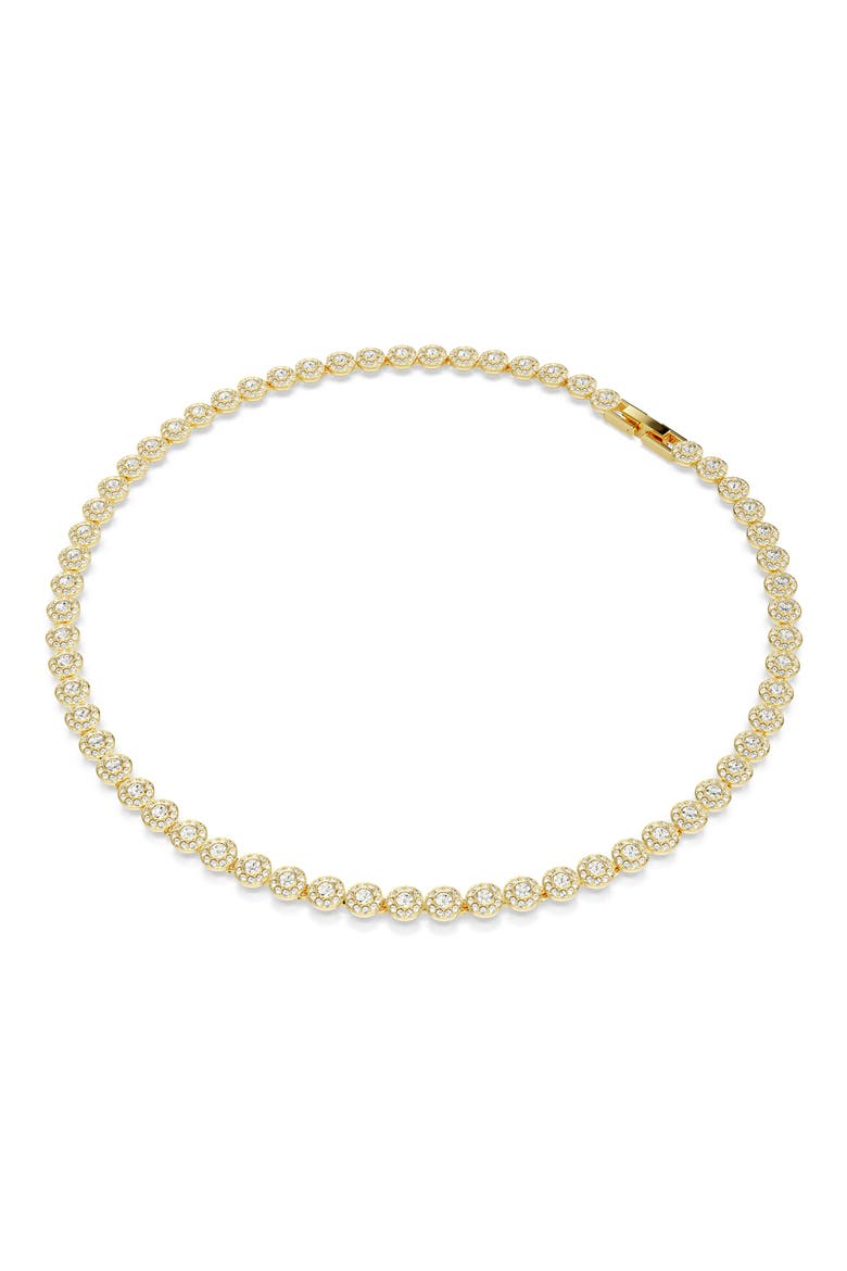 Una Angelic Crystal Tennis Necklace & Bracelet Set, Alternate, color, WHITE/ GOLD