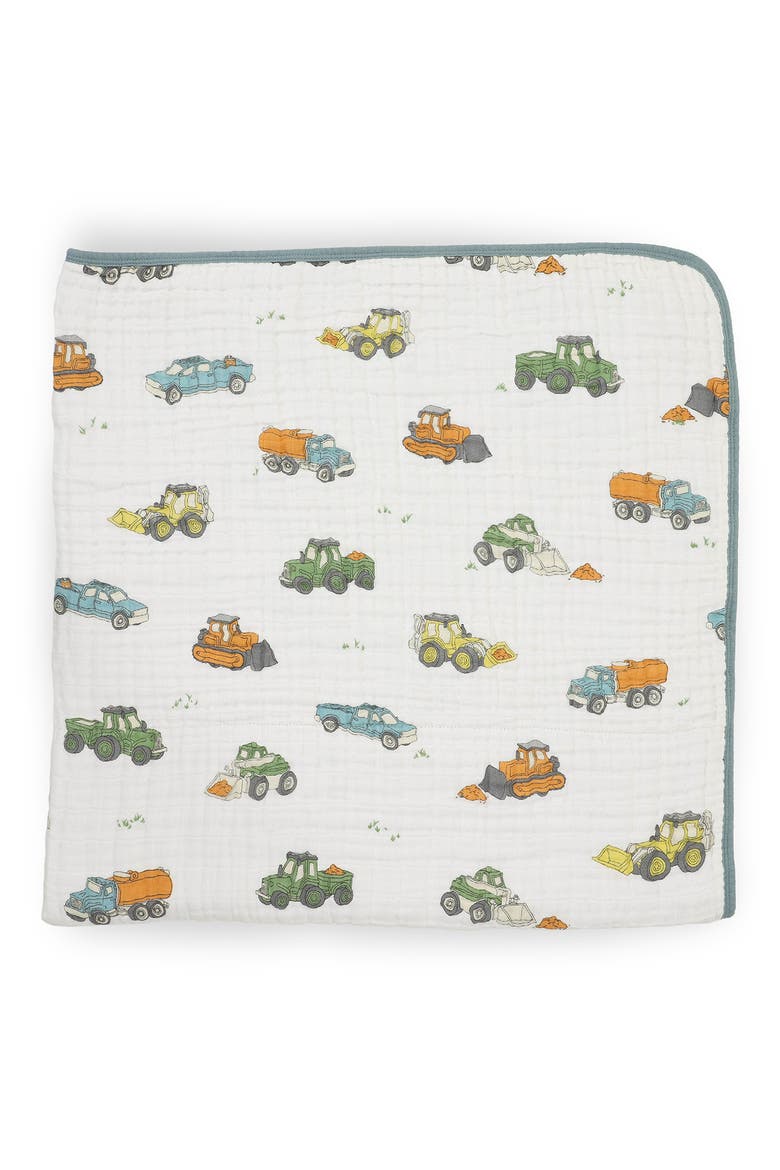 Original Cotton Muslin Quilt, Alternate, color, WORK TRUCKS