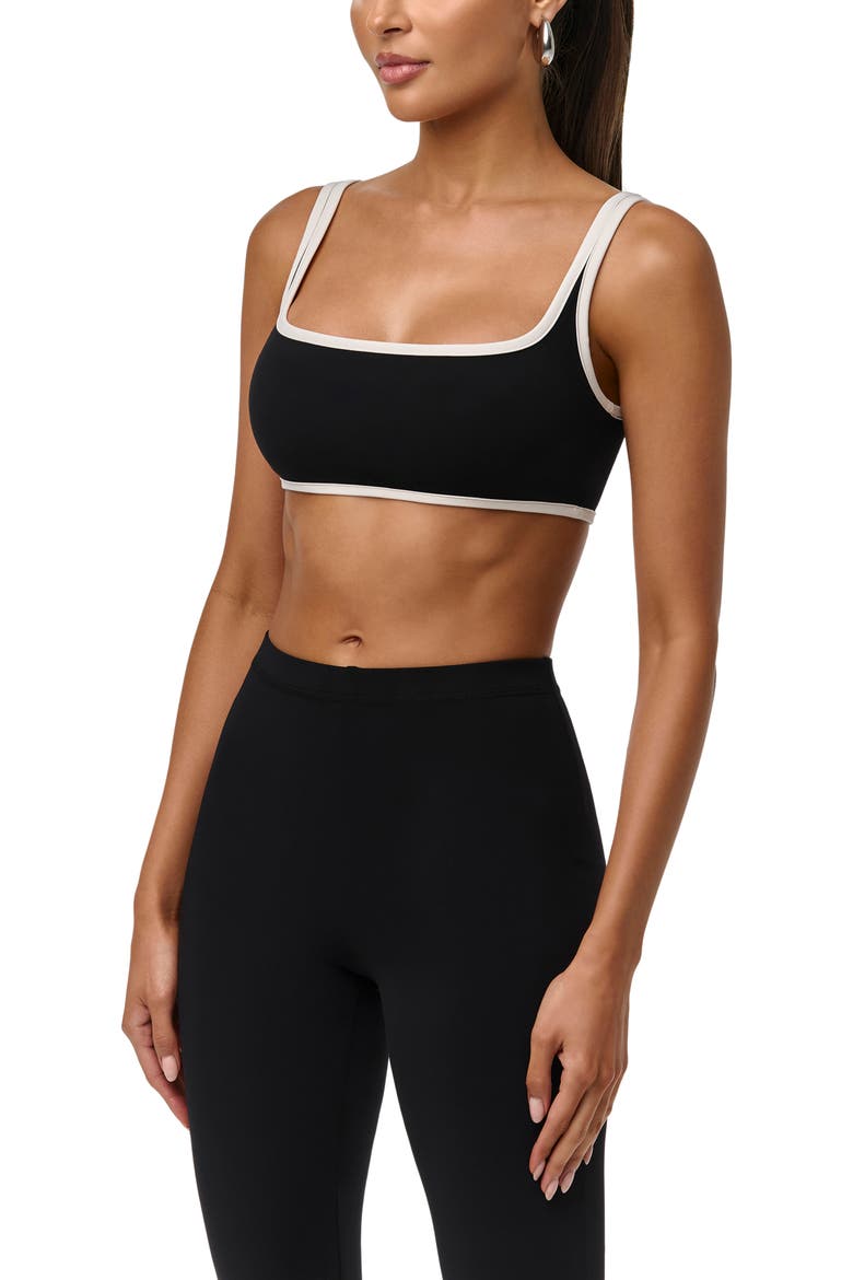 Naked Sculpt Scooped Neck Bralette Top, Alternate, color, BLACK