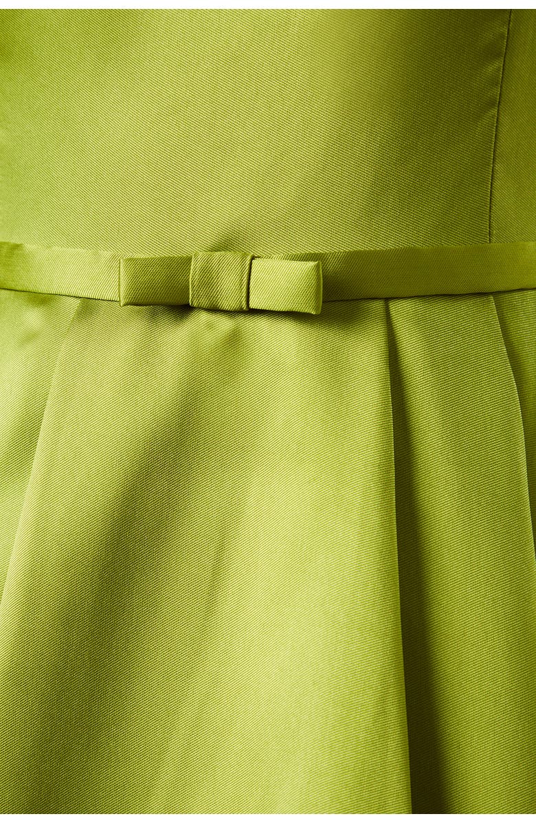 Coast High Low Twill Midi Dress, Alternate, color, Chartreuse