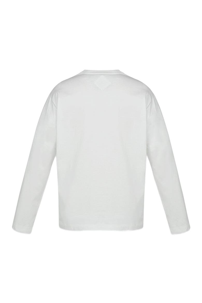 Essential Laurel Logo Shirt in Organic Cotton, Alternate, color, White
