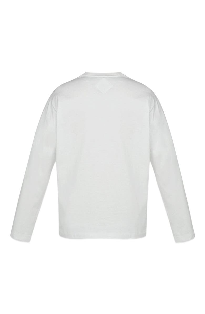 MCM Essential Laurel Logo Shirt in Organic Cotton, Alternate, color, White