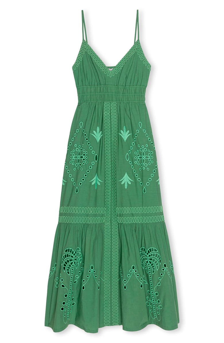 Rails Blair Sleeveless Tiered Maxi Dress, Alternate, color, Clover