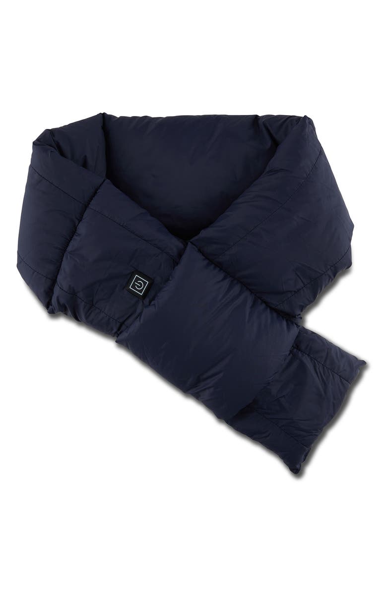 HELIOS THE HEATED COAT Paffuto Heated Scarf, Alternate, color, Navy