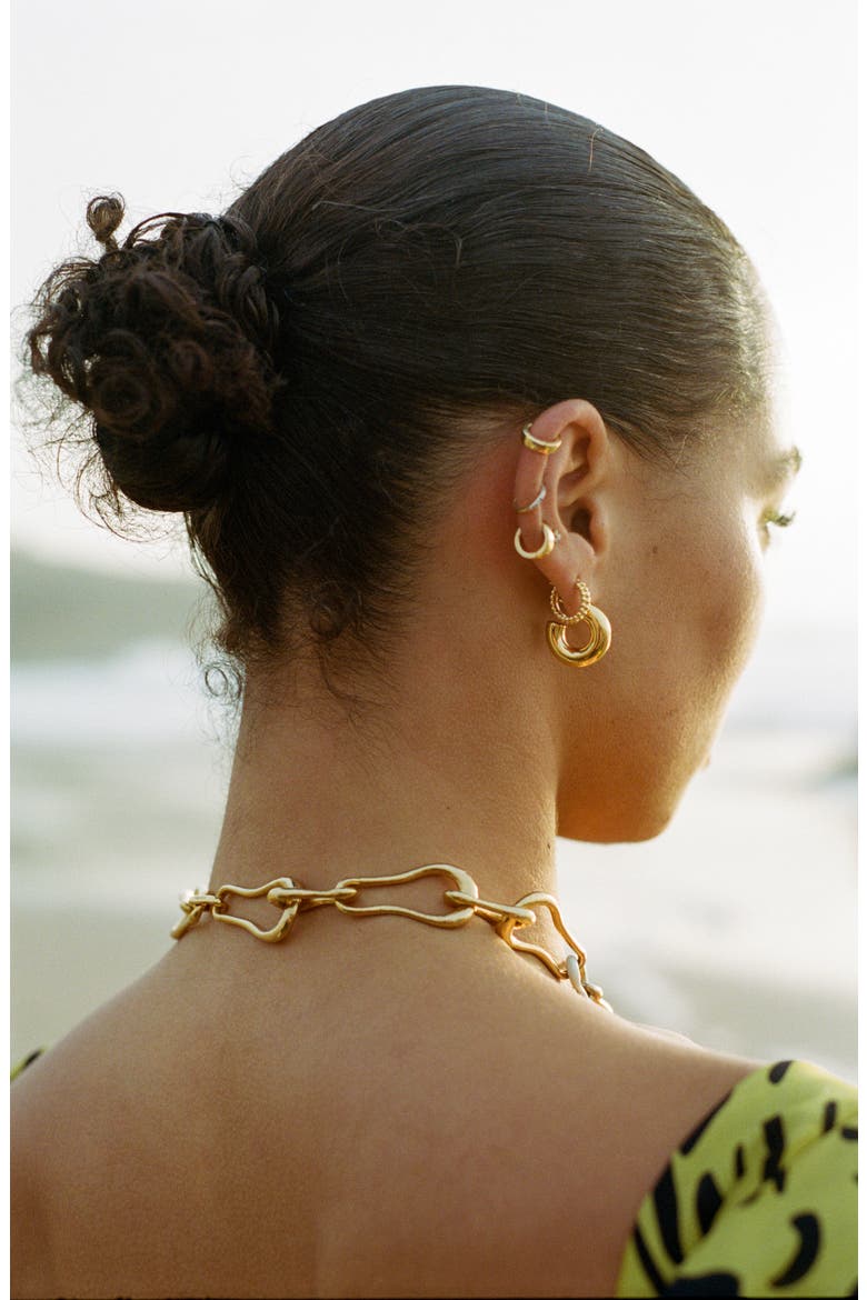 Pavé Huggie Hoop Earrings, Alternate, color, SILVER
