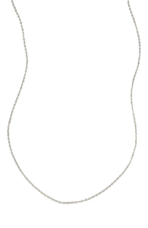 Made By Mary Adjustable Flat Cable Chain In Metallic