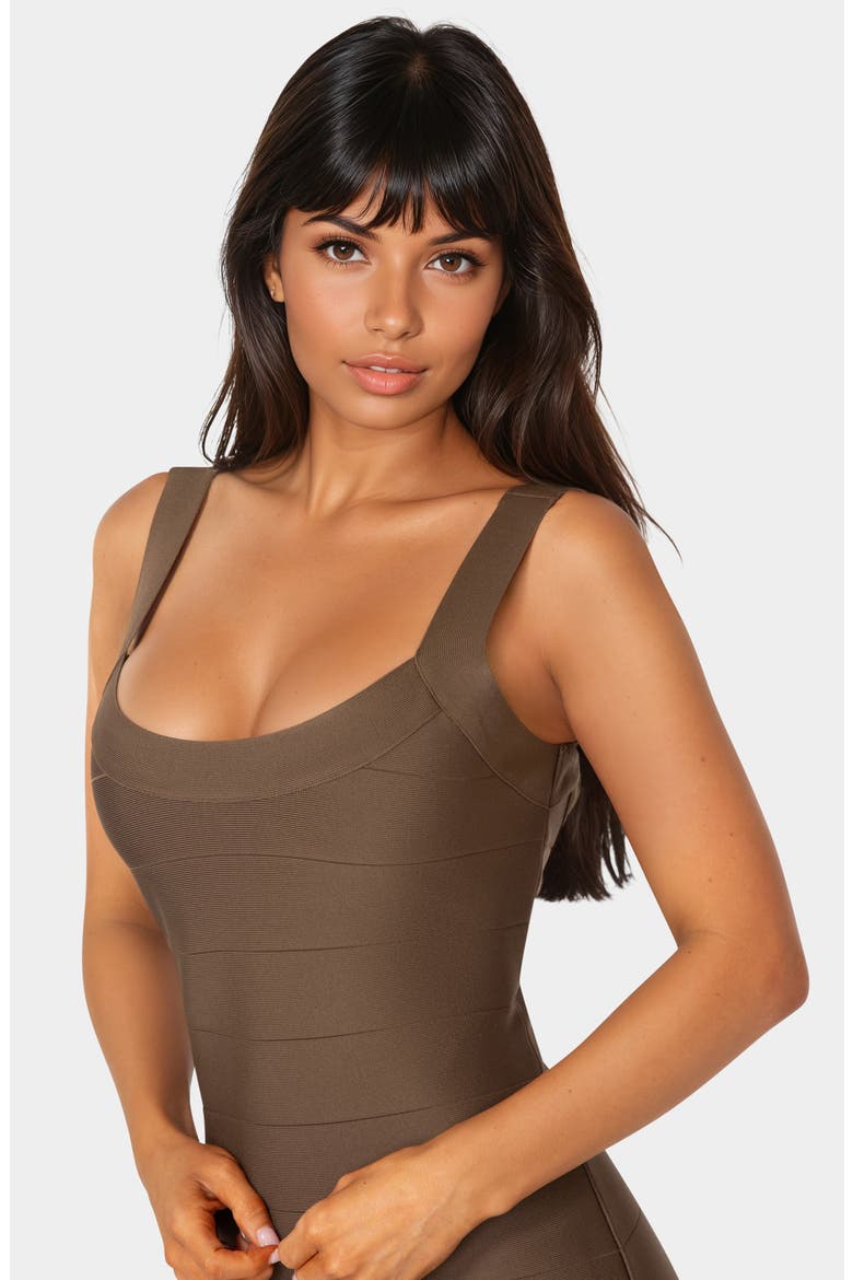 Bandage Minidress, Alternate, color, CHOCOLATE