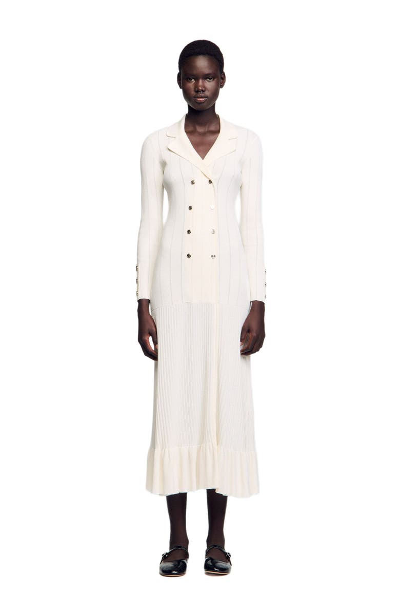 SANDRO Knit maxi dress, Main, color, 