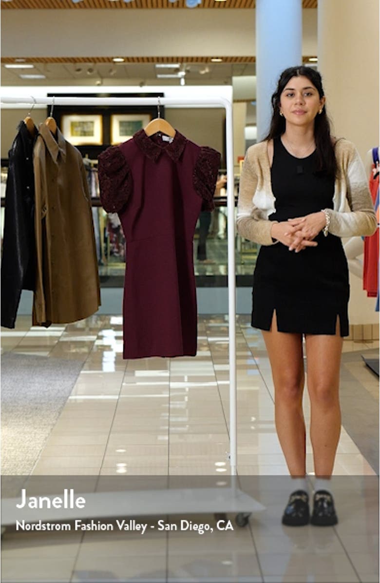 Williams Lace Puff Sleeve Minidress, sales video thumbnail