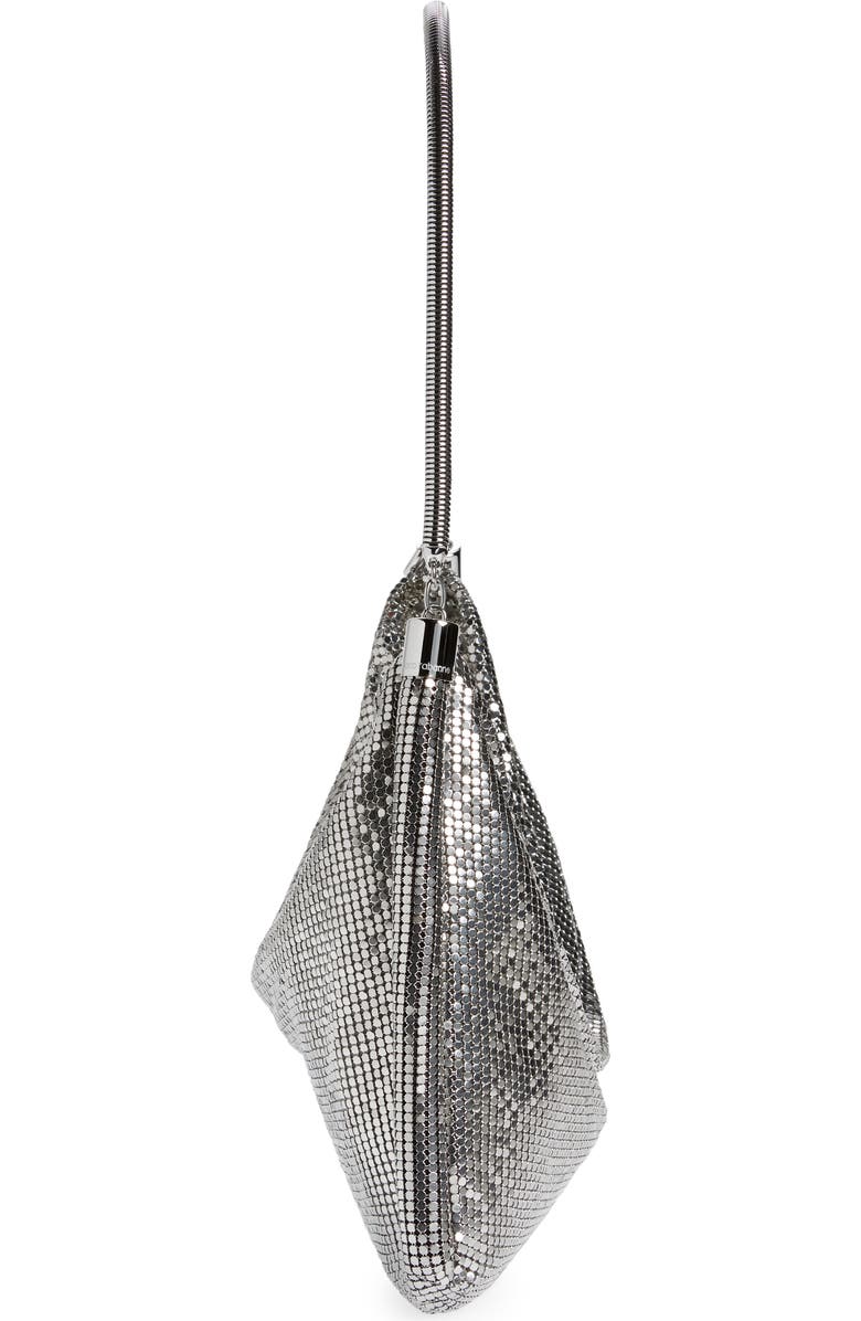 Rabanne Pixel Tube Shoulder Bag, Alternate, color, P040 Silver