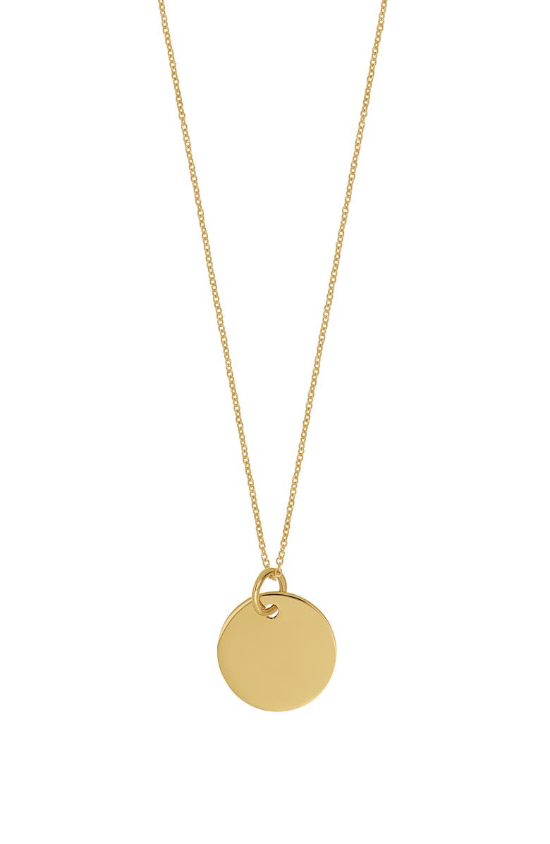 Bony Levy 14K Yellow Gold Circle Pendant Necklace, Main, color, 