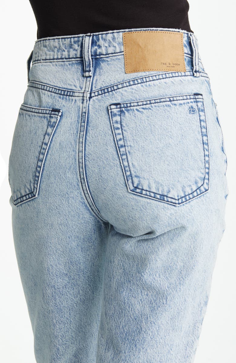rag & bone Alex High Waist Straight Leg Ankle Jeans, Alternate, color,