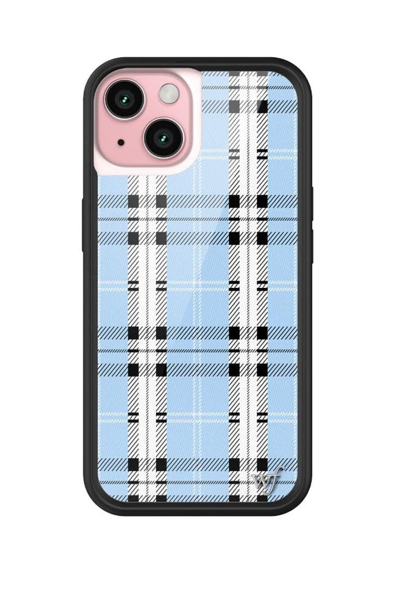 Plaid | Blue iPhone Case, Alternate, color, Blue