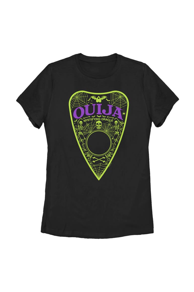 Women's Ouija Halloween Planchette  Graphic T-Shirt, Main, color, Black