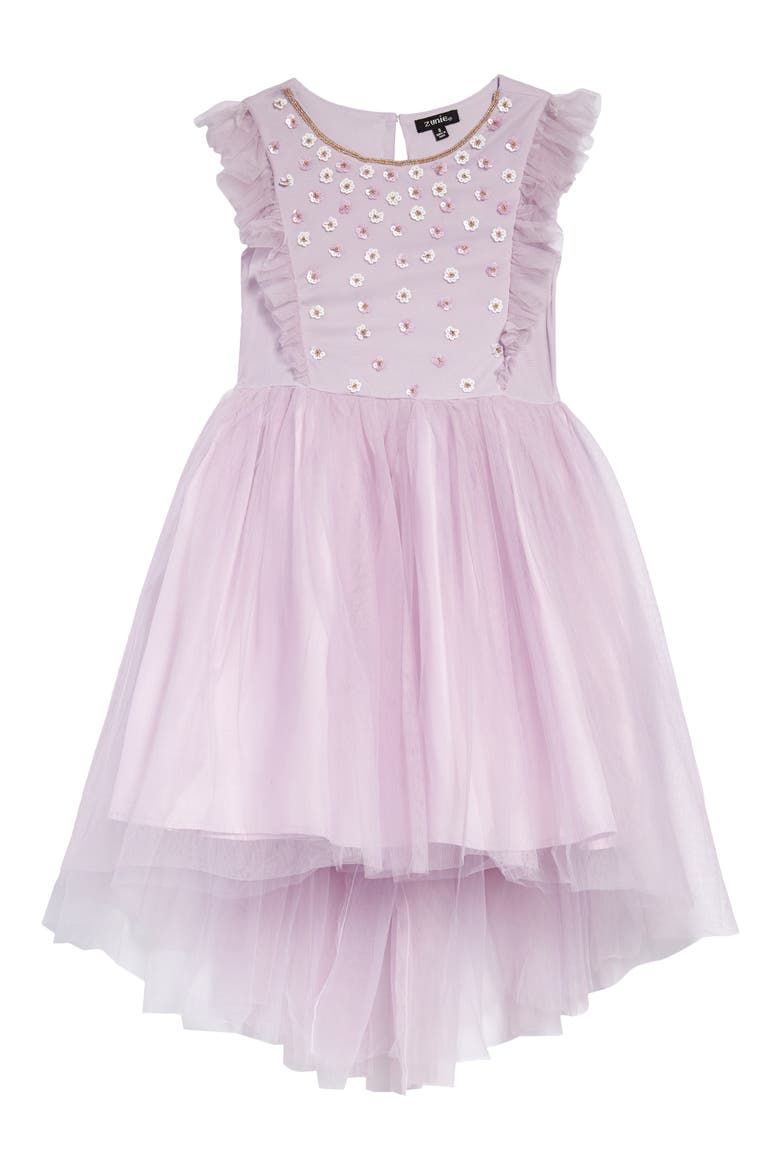 Kids' Sleeveless Tulle Dress, Main, color, LILAC