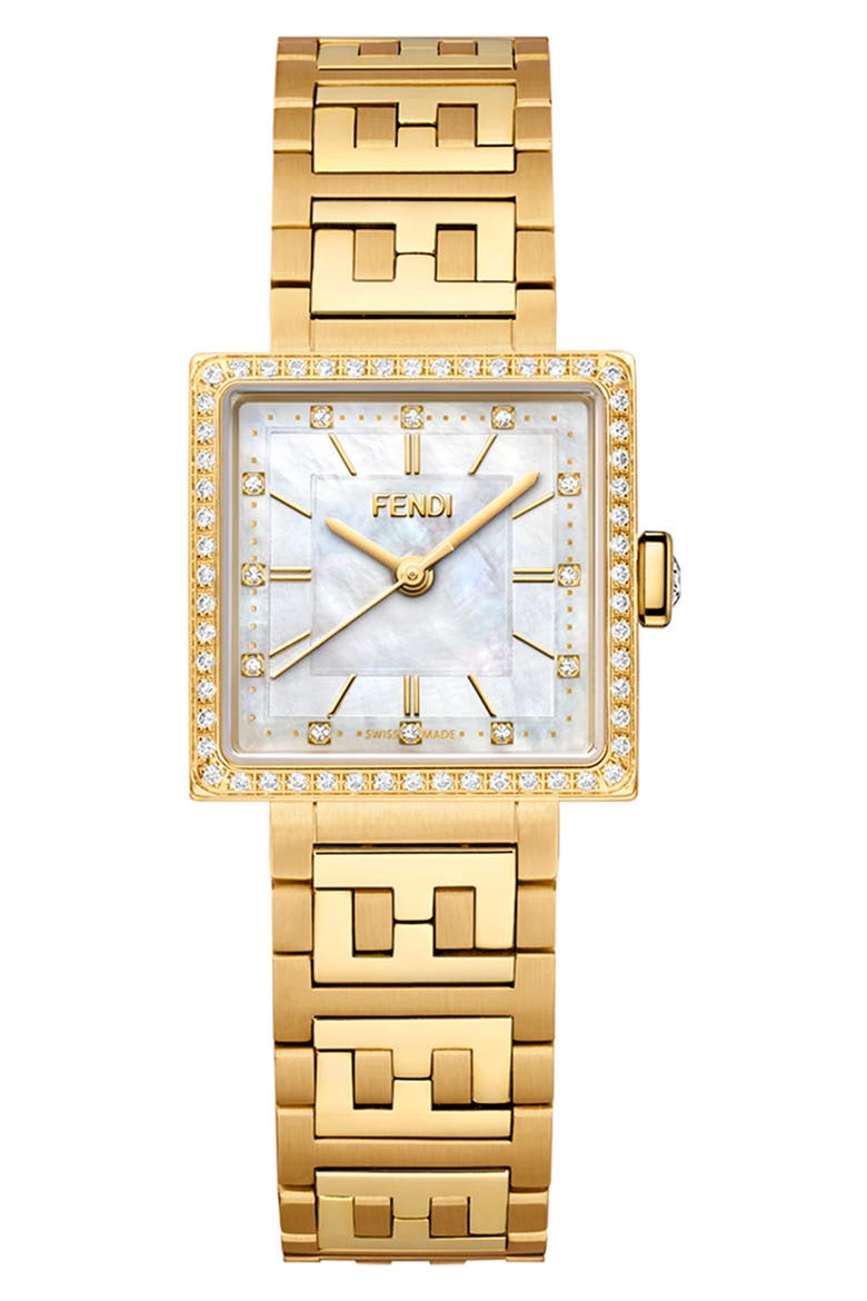Forever Bracelet Watch, 23mm, Main, color, YELLOW GOLD