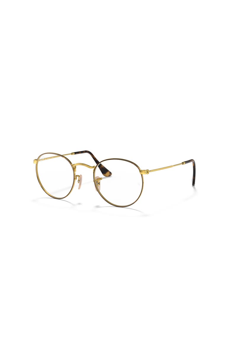 53mm Round optical glasses, Main, color, Tortoise