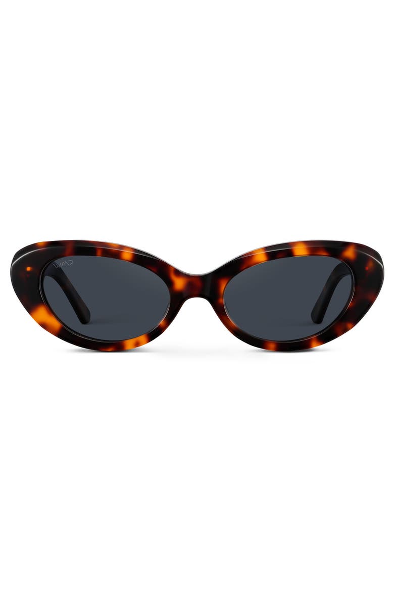 Marilyn - 49mm Cat-Eye Polarized Sunglasses, Main, color, Brown Tortoise