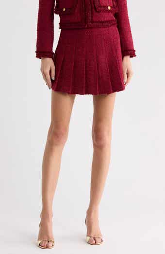 Carter Stitched Pleat Miniskirt