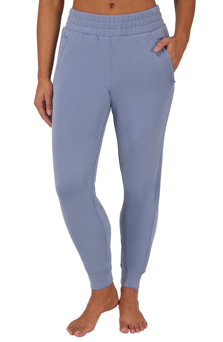 YOGALICIOUS SoftLite District Sandwashed Joggers, Main, color, Cloud Mist
