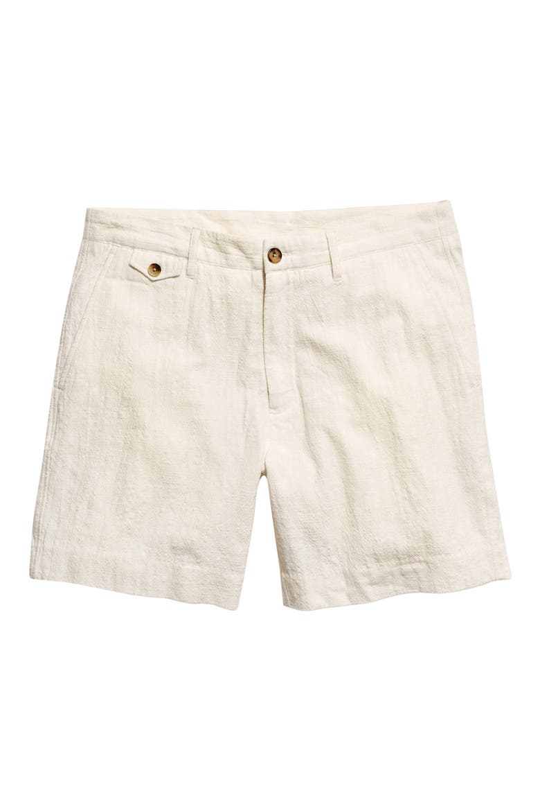 Moore Slub Cotton Shorts, Alternate, color, TINTED WHITE