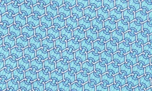 David Donahue Neat Silk Tie In Pool