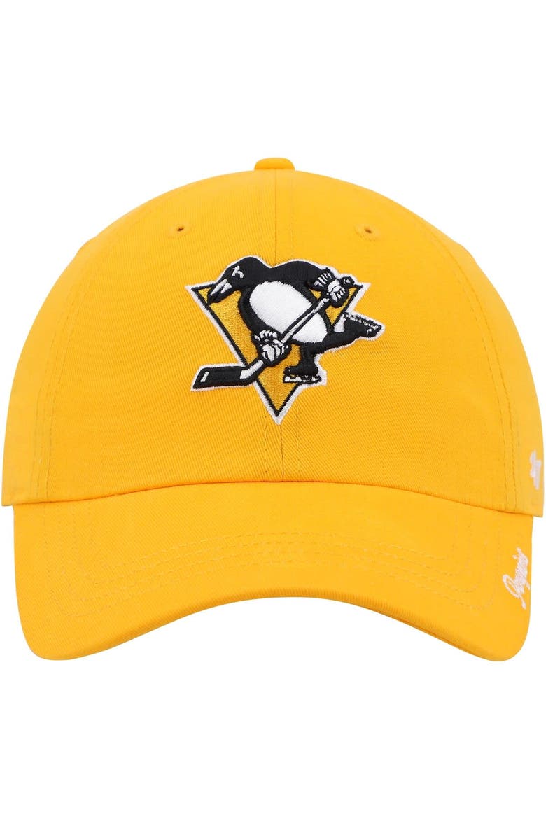 Women's '47 Gold Pittsburgh Penguins Team Miata Clean Up Adjustable Hat, Alternate, color, Gold