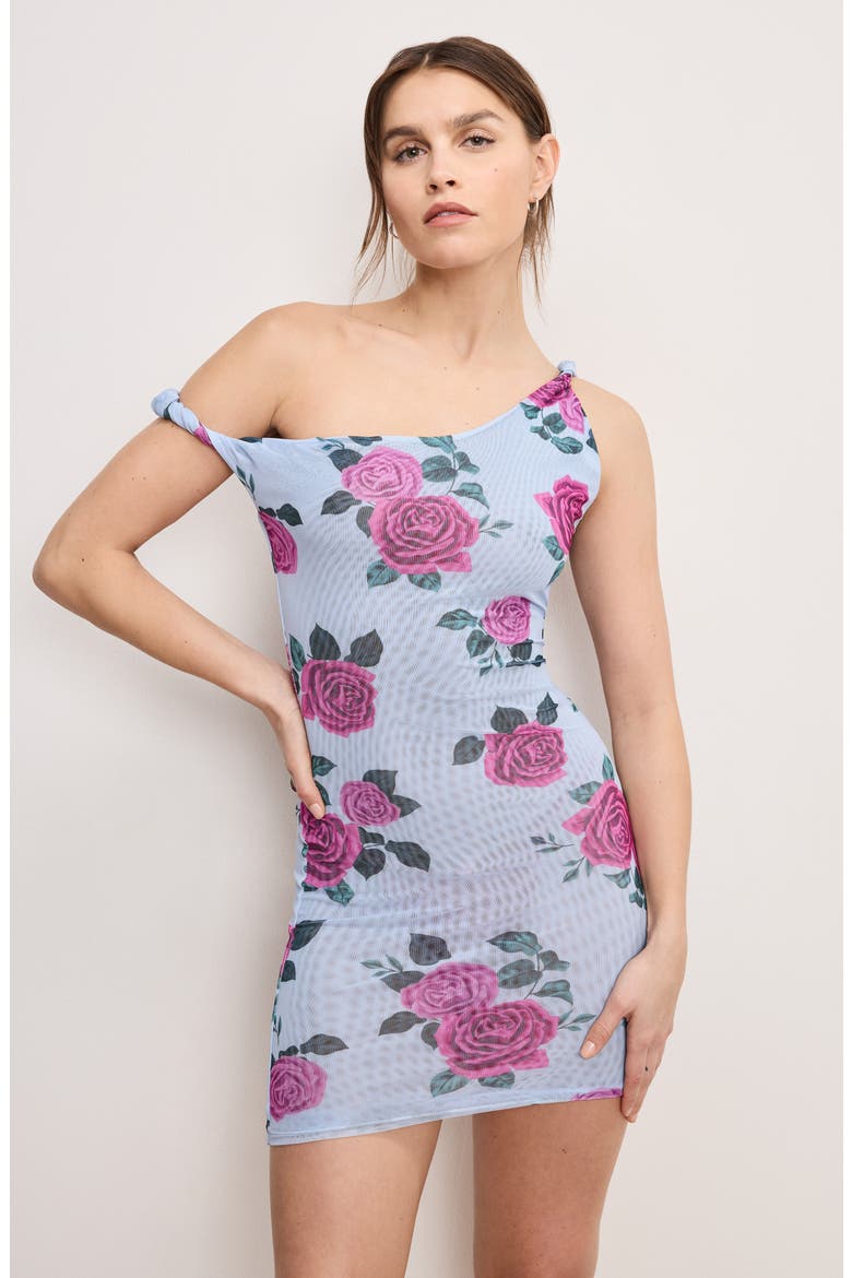 Twist Cover-Up Mesh Minidress, Alternate, color, VINTAGE ROSE001