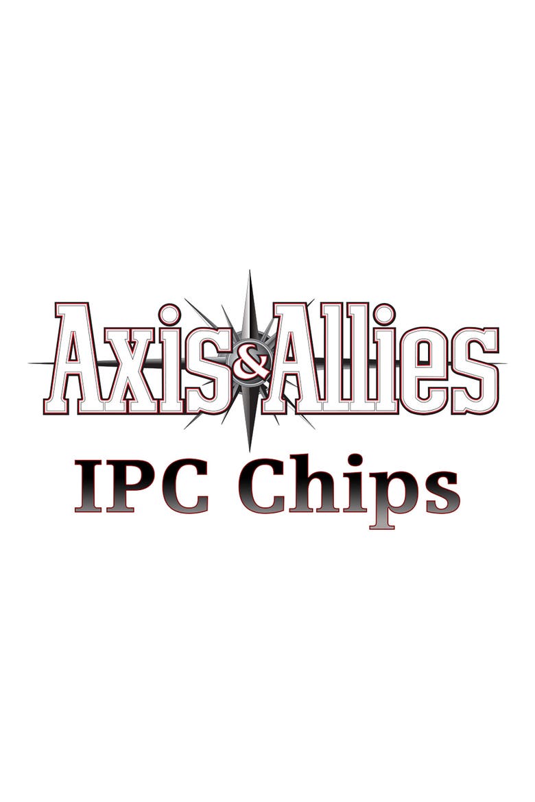 Axis & Allies 75 Weighted Chips, Alternate, color, Multicolored