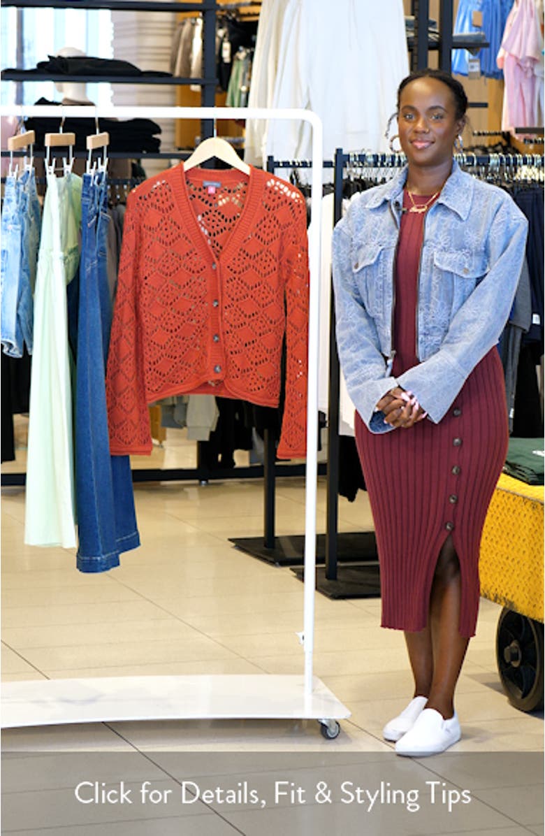 Open Stitch Cotton Cardigan, sales video thumbnail