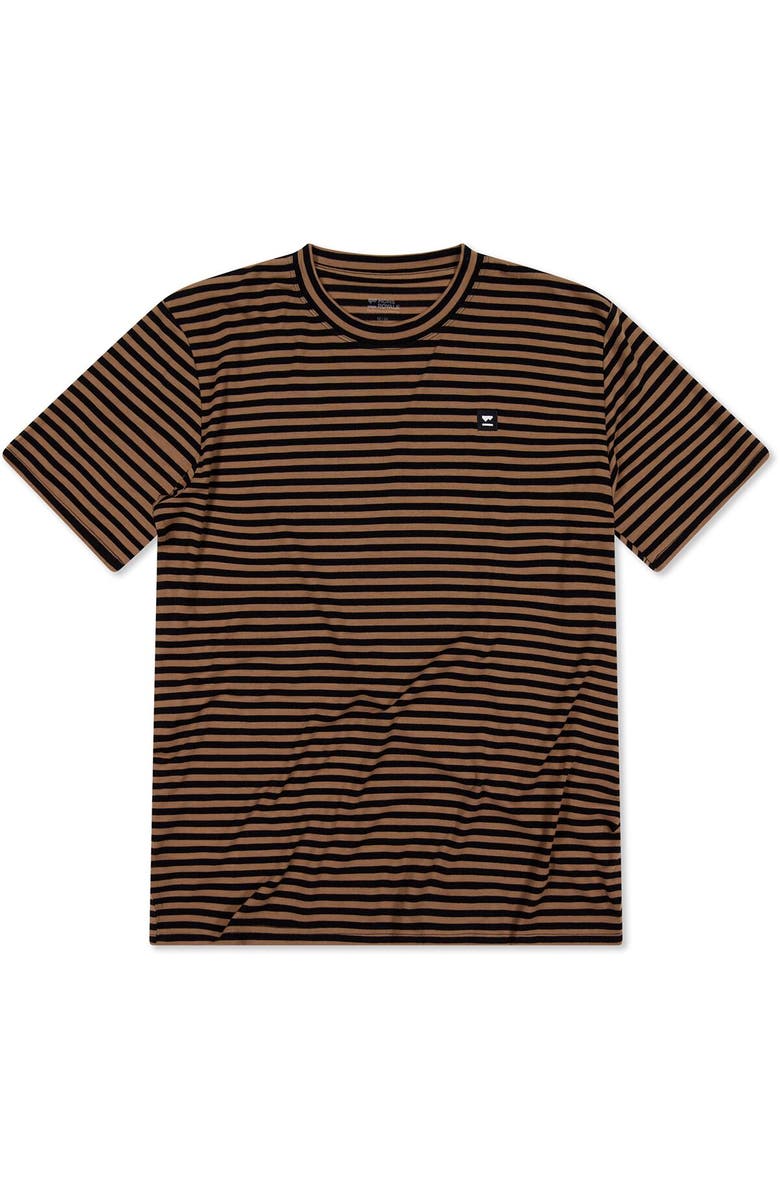 Mons Royale Icon Merino T-Shirt - Men's, Alternate, color, Mr Stripe Toffee