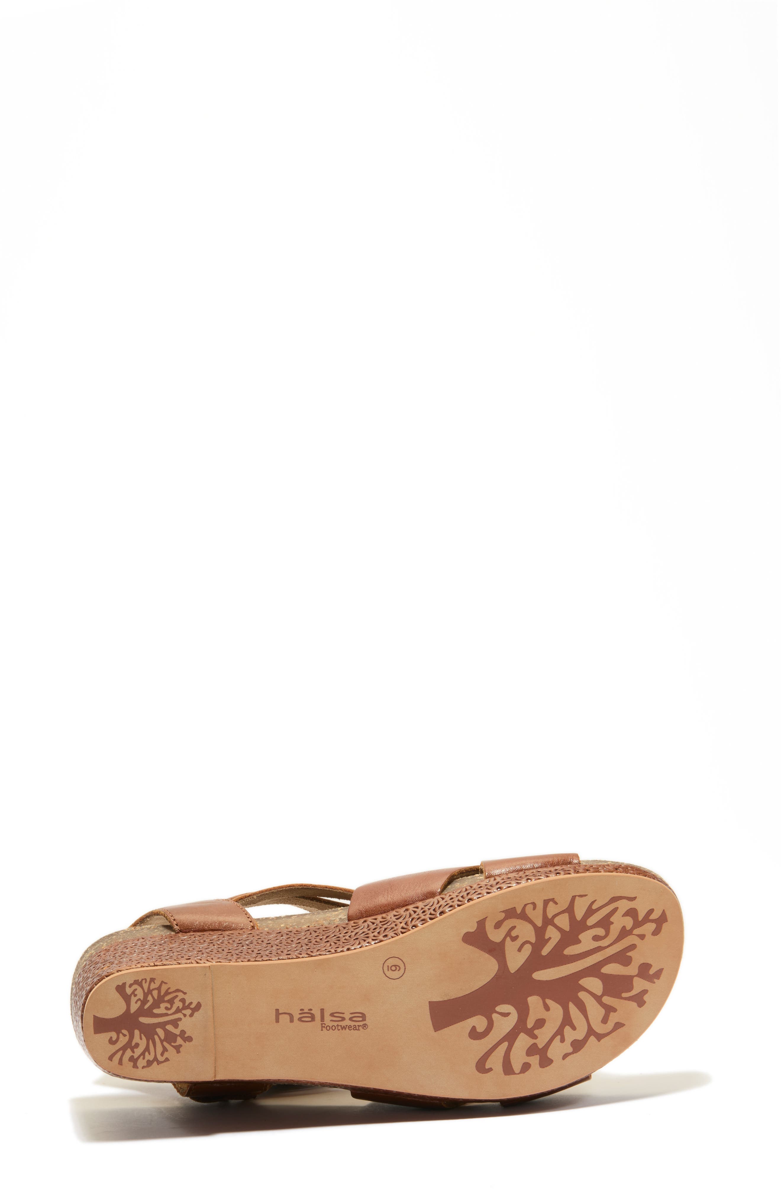 Gianna Wedge Sandal, Alternate, color, COGNAC
