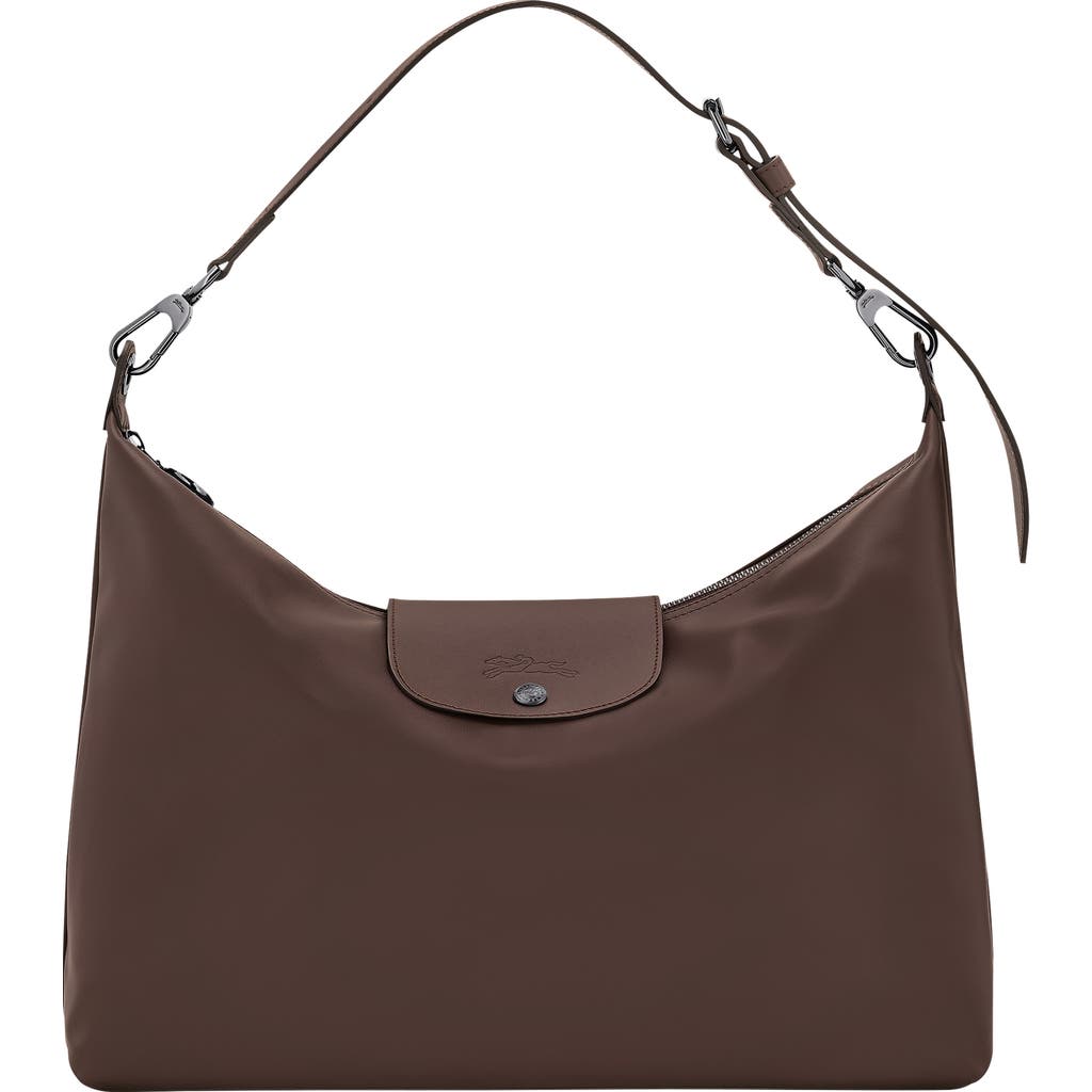 Longchamp Extra Large Le Pliage Xtra Leather Hobo Bag in Mocha at Nordstrom