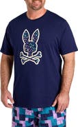 Psycho Bunny Big & Tall Nev Bunny Graphic Tee