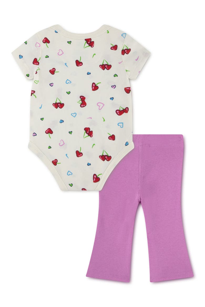 Bodysuit & Leggings Set, Alternate, color, LIGHT MAGENTA