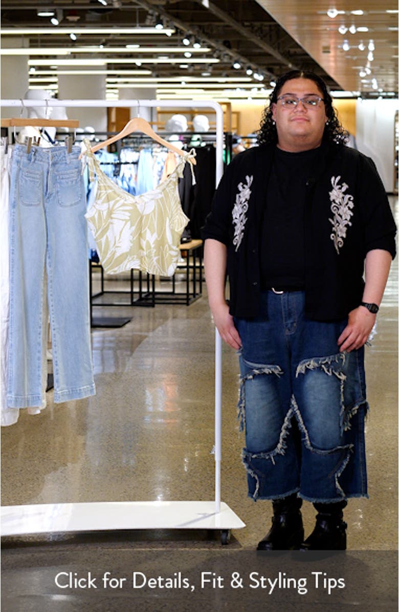 Cala Vadela Frond Print Tie Shoulder Tank, sales video thumbnail