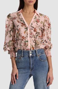 Alice + Olivia Charis Cotton & Silk Shirt