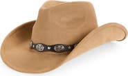 Vince Camuto Faux Suede Conco Cowboy Hat