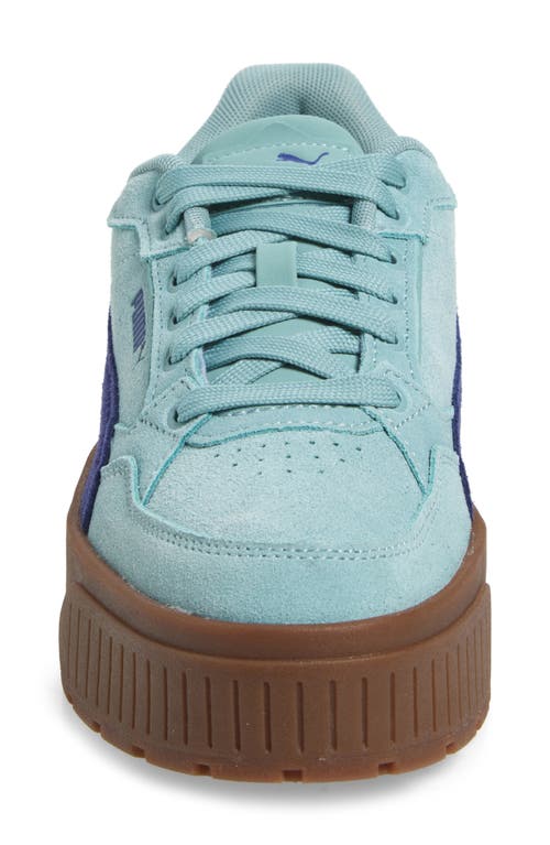 Puma Karmen Ii Idol Platform Sneaker In Modern Mint-blue Crystal
