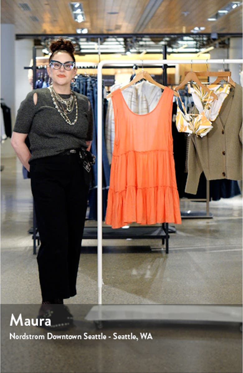 Linnet Sleeveless Cover-Up Minidress, sales video thumbnail