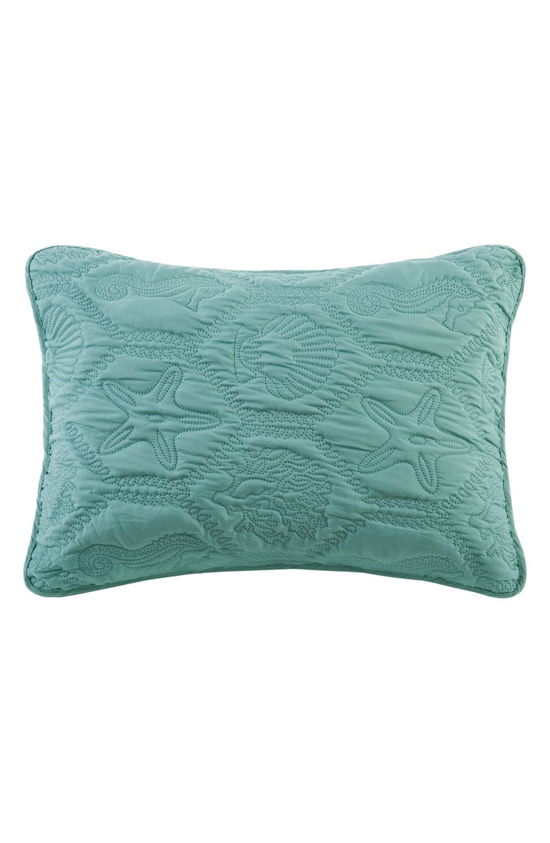 VCNY HOME Shore Embossed 3-Piece Quilt Set - King, Alternate, color, Blue Teal