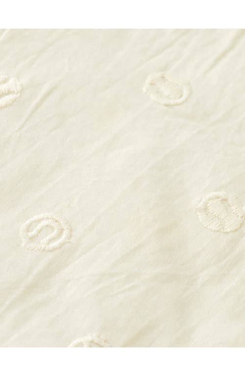 Scotch & Soda Kids' Ruffle Accent Cotton Button-up Shirt