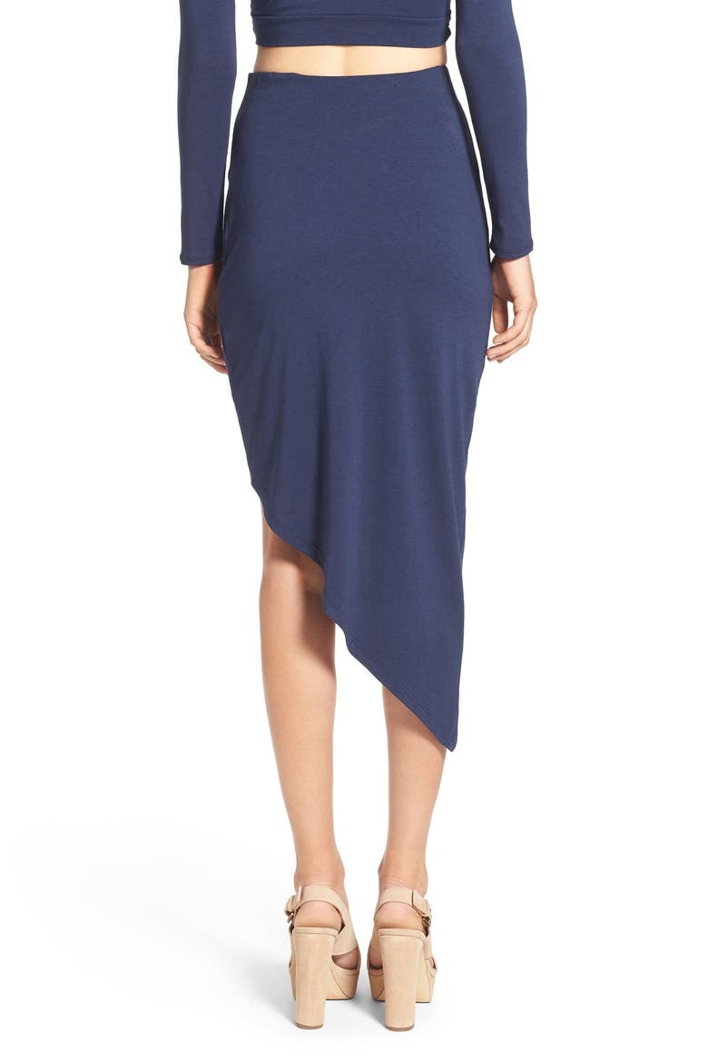ASTR Side Knot Skirt, Alternate, color, NAVY