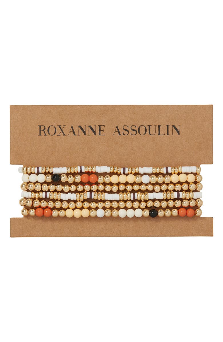 ROXANNE ASSOULIN The Calm Bunch Set of 6 Beaded Stretch Bracelets, Main, color, 