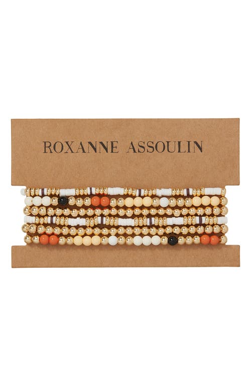 Roxanne Assoulin The Calm Bunch Set Of 6 Beaded Stretch Bracelets