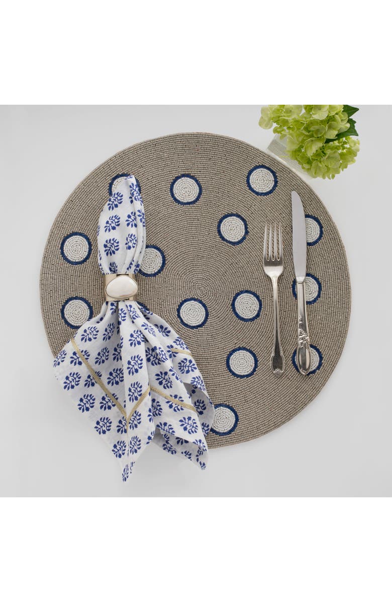 Joanna Buchanan Gilt edge shell napkin rings, set of two, Alternate, color, Cream