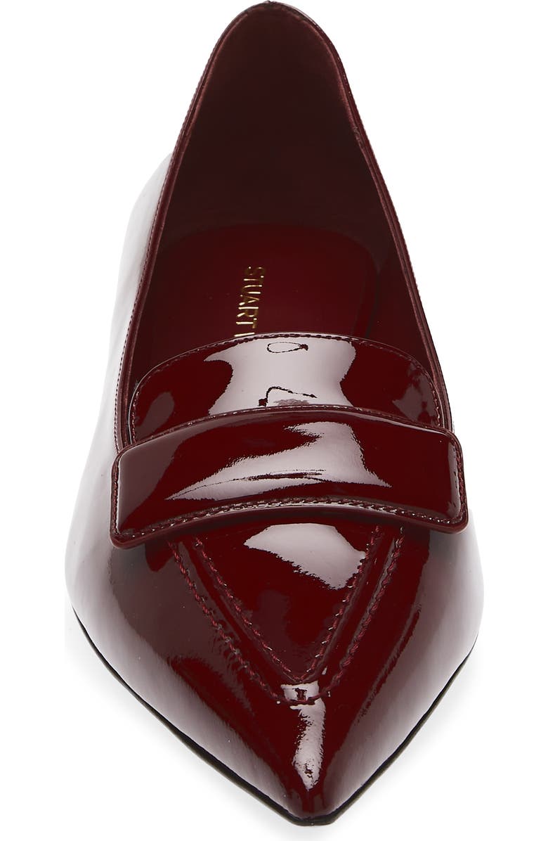 Stuart Weitzman Sovinnie Patent Loafer Flat, Alternate, color, Rosewood