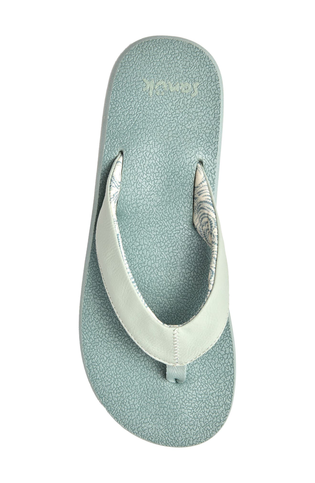 Sanuk Yoga Mat II Flip Flop, Alternate, color, Blue Sage
