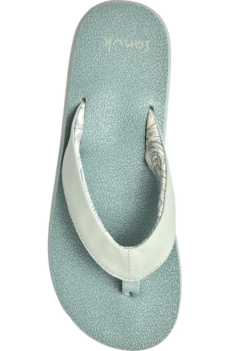 Sanuk Yoga Mat II Flip Flop, Alternate, color, Blue Sage