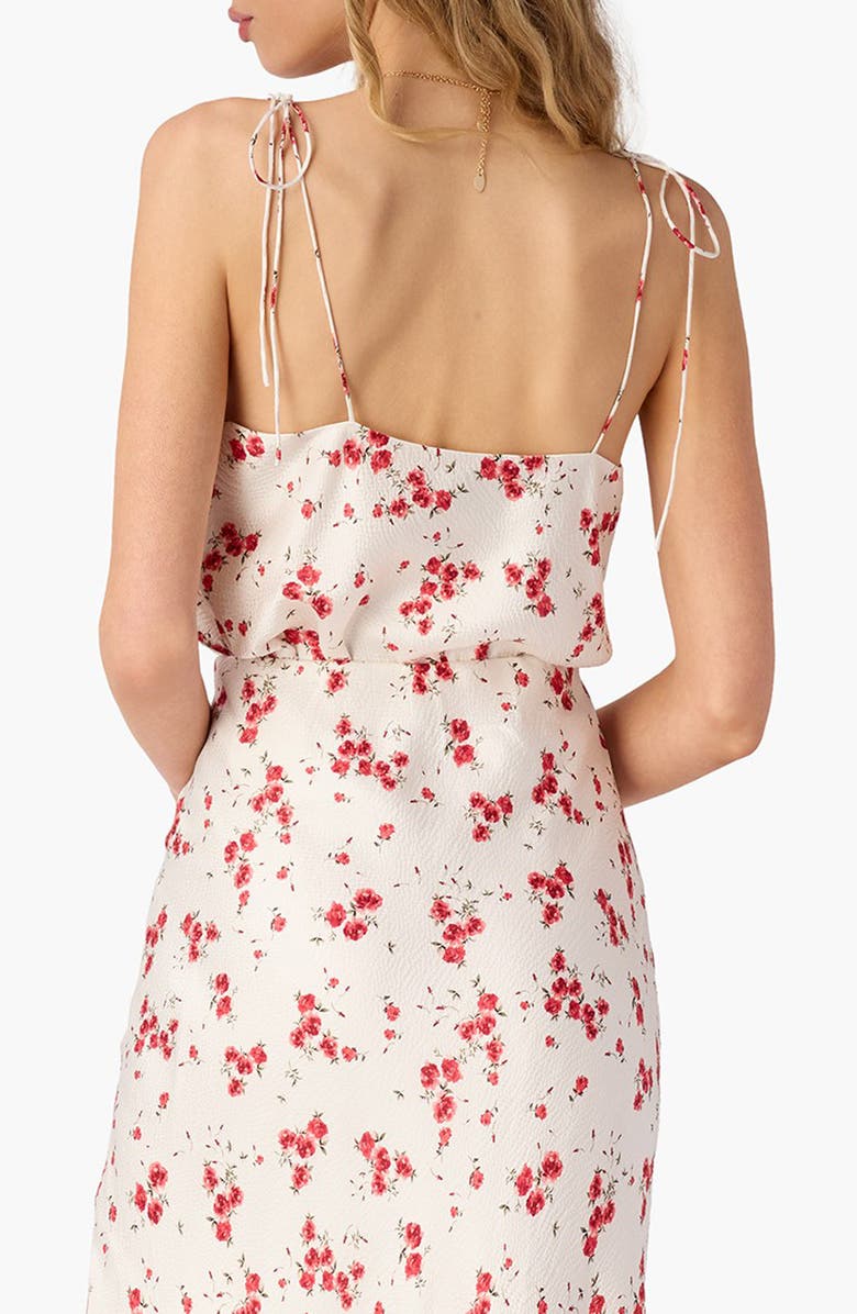 CAMI NYC Azra Floral Silk Hammered Satin Camisole, Alternate, color, Candied Rose